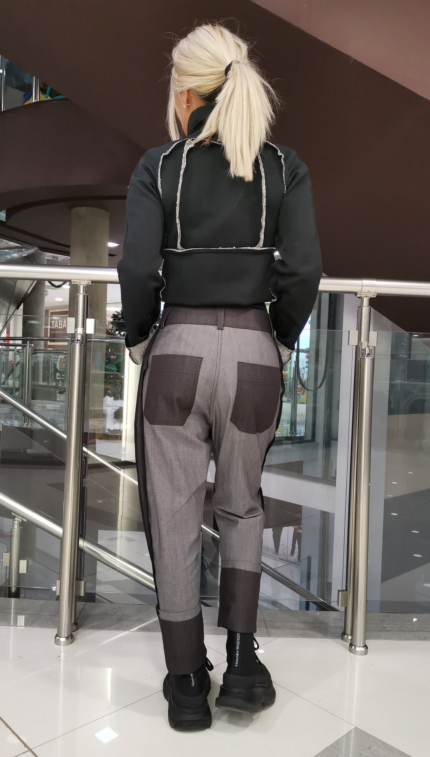 Women jeans/Drop Crotch Jeans/Loos pants/Comfortable casual pants/Harem Pants/Denim Extravagant Trousers/Avant-garde Jeans/Designer Pants